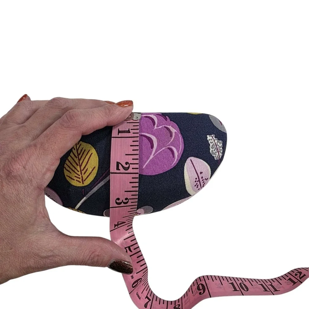 Vera Bradley Hard Eyeglasses Case Floral Print Purple‎ Blue Grandmacore Preppy